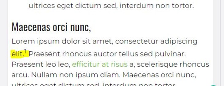 Creating a reference point with html